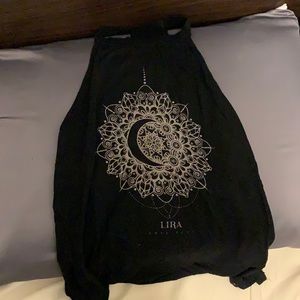 Black high neck tank top with T back, SUPER soft and flowy